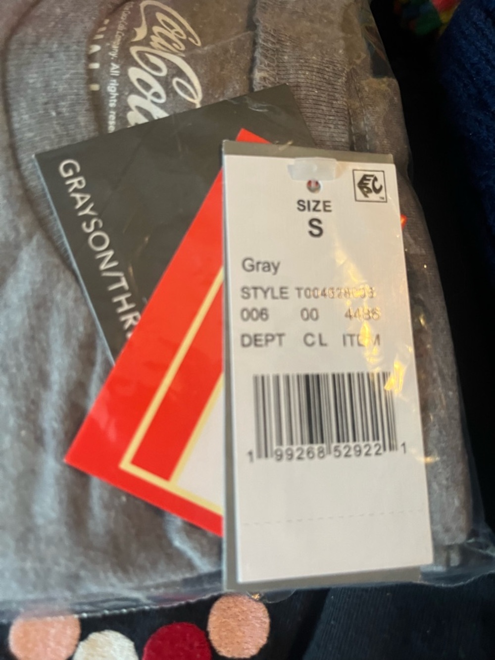 Grayson Threads Gray Tee with Red Can and Pink Bow - Picture 3 of 4
